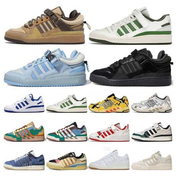 

84 forum low bad bunny casual shoes white gum bright blue black orbit grey green pink true orange strap taupe oxide cinder designer men spor