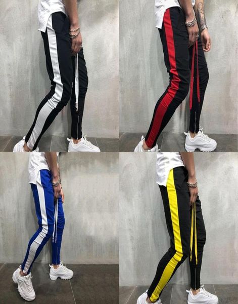 

men pants male trousers casual pants sweatpants men gym muscle cotton workout hip hop tracksuit sweatpants2119763, Black