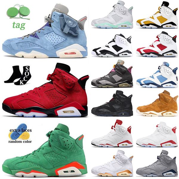 

2023 jumpman 6 basketball shoes 6s mens women toro gatorade green infrared white sport blue midnight navy triple black hare singles day carm