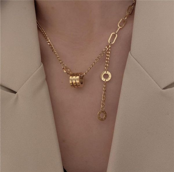 

luxury stainless steel pendant chain necklace for women gift6638099, Silver