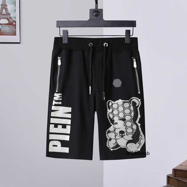 

clothing plein philipps bear joing trousers stones gothic mens womens pants sports luxury designers sweatpants drawstring joers couple brand, Black