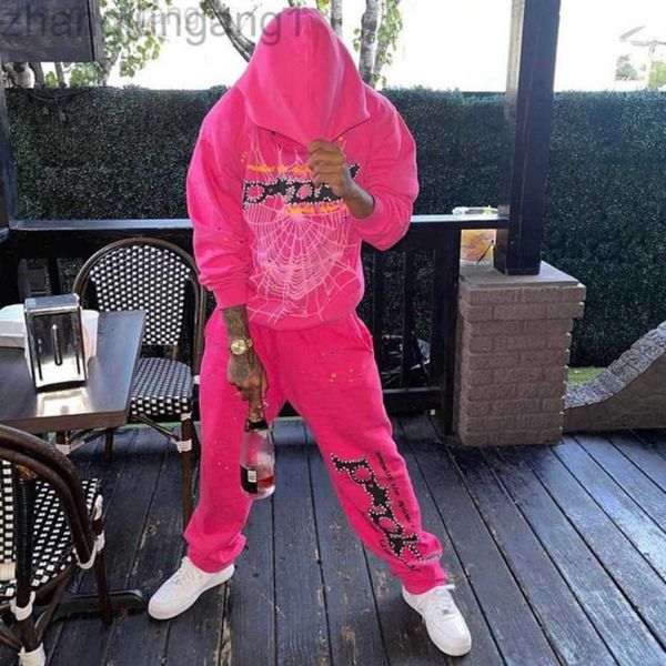 

designer spider 555 pullover sp5der young thug hoodies 2023 spider hoodie senior classic leisure multicolor autumn winter men hooded printin, Black