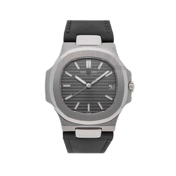 

diamond luminous wrist watches patas 40mm*8.3mm 3k 5711 white grey iced out bezel gift phippe pate philip, Slivery;brown