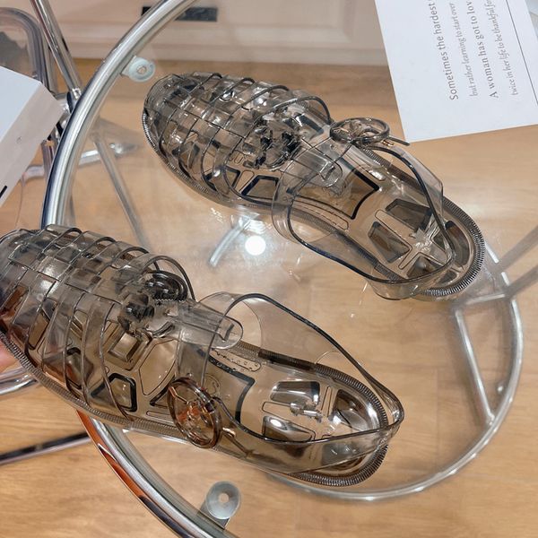 

slipper luxury designer sandal lady slides platform wedge rainbows summer slippers for women men ladies brands rubber women's slide san, Black