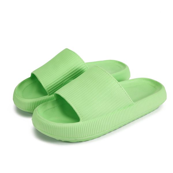 

thick sole slippers for women in summer indoor home bathroom shower couple sandals men height increase designer rubber slides volt, Black