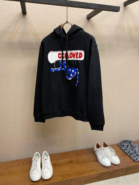 

men's plus size hoodies & sweatshirts letter knitted sweater in autumn / winter 2023acquard knitting machine e custom jnlarged detail c, Black;brown