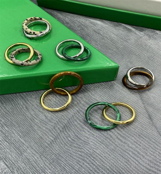 

21fw italian design jewelry women039s ring natural stone peacock grouper fashion personality party holiday gift5236925, Golden;silver