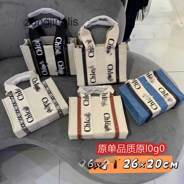 

woody hands bags outlet 2023 cloe totes designer tote canvas bag woody tote shopping spring summer handbag retro large capacity f sno6