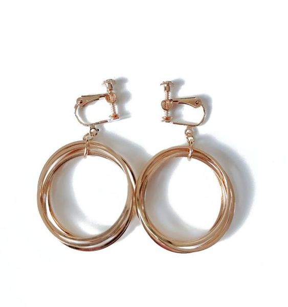 

new cute circles charm pretty elegant bohemia styles clip earring popular clip earring7166489, Silver
