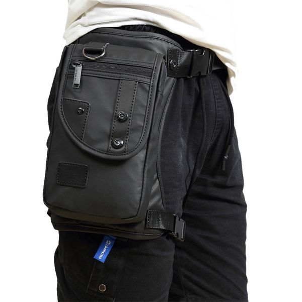 

men waist pack bum leg thigh bag motorcycle rider nyloncanvas militaryassault male cross body fanny pack hip belt drop bags 230724