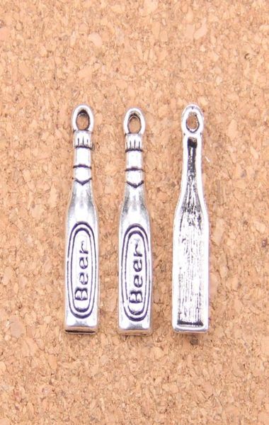 

150pcs antique silver bronze plated beer bottle charms pendant diy necklace bracelet bangle findings 246mm8046387, Bronze;silver