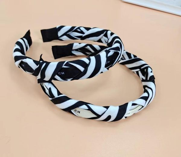 

black white women designers headbands cletters print women headband c065 girls mixed pattern headwraps hair hoop sport accessorie8826585, Silver
