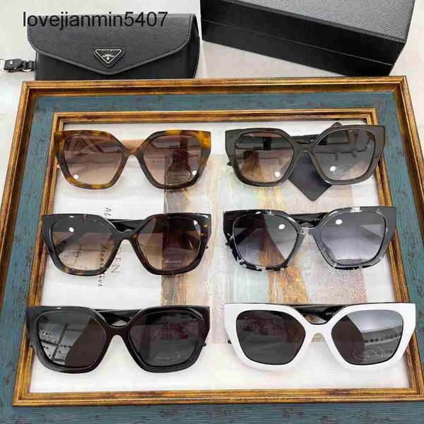 

2023 design sunglasses %80 factory wholesale and retail p's new net red personalized ins sunglass women's versatile glass spr 24x-, White;black