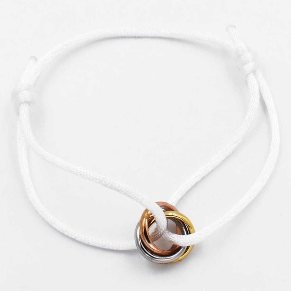 

fashion jewelry mens bracelet bead charms it woven rope smooth plated gold buckle fashion trendy exquisite luxury jewelry l2, Golden;silver