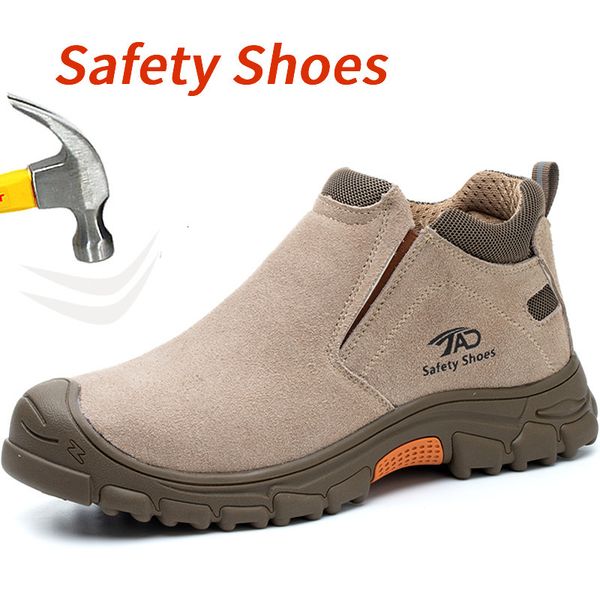 

boots welding safety boots for men anti-smashing construction work shoes puncture proof indestructible shoes safety work boots 230724, Black