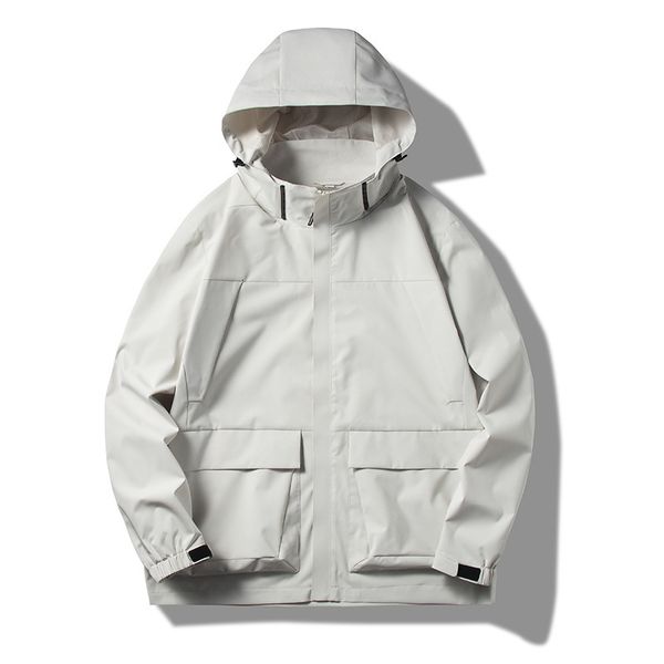 

men's jackets spring outdoor casual multipocket waterproof men detachable hood windbreaker outerwear male mauntaineering jacket coats 2, Black;brown