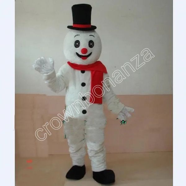 

snowman mascot costume cartoon set birthday party role-playing size carnival christmas gift, Red;yellow