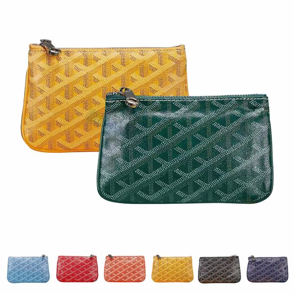

classic men wallet coin purses cards holder designer womens mens travel purse luxurys mirror quality original genuine leather card holder zi, Red;black