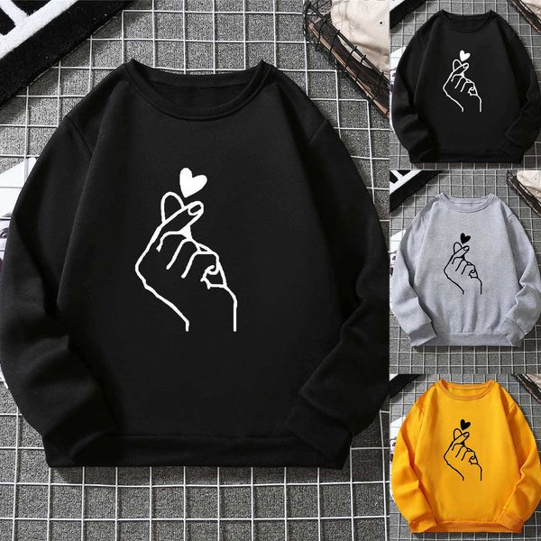 

autumn trend printed sweater ladies 2022 new hoodie casual jacket ladies ins plus-size hoodie, Black