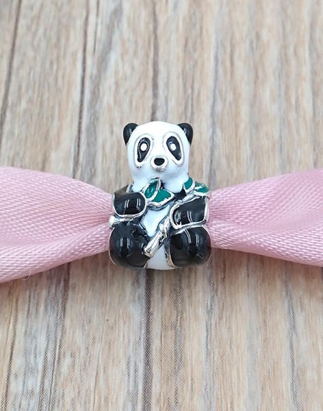 

andy jewel authentic 925 sterling silver beads cute panda charm charms fits european style jewelry bracelets & necklace 796256enmx6753488, Black