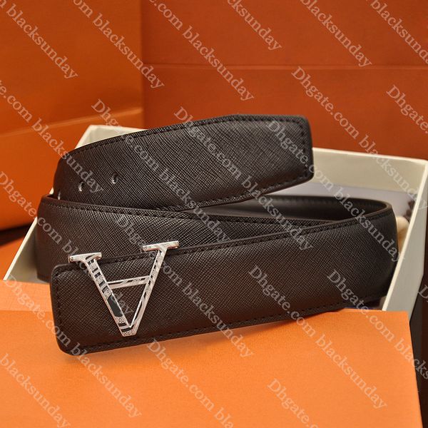 

designer belt men classic letter gold buckle belt mens genuine leather belts for jeans leisure versatile black waistband, Black;brown