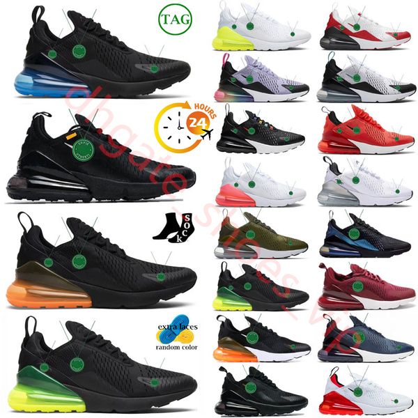 

sports running max shoes trainers sneakers triple black white total orange punch tiger barely rose platinum igloo volt 270 men women