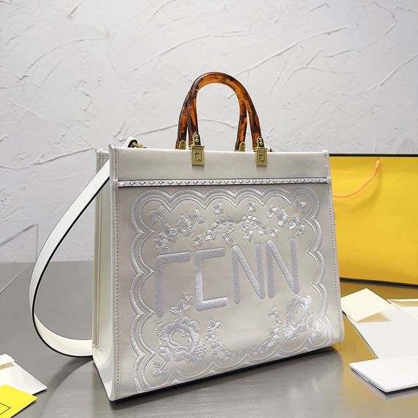 

fashion handbag designer shoulder bag women's crossbody bag tortoiseshell double handle hand bag large capacity shopping bag wide shoul