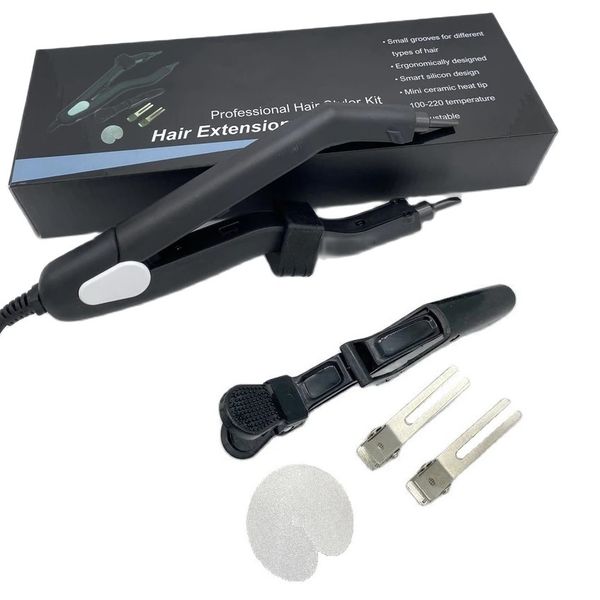 

connectors l-601 heat hair connector 220 degree fusion iron black hair styler kit 230724