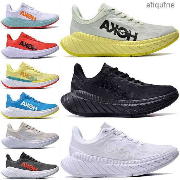 

2023 hoka one clifton athletic shoes runner hokas carbon x2 triple black white light blue outdoor sports designer trainers lifestyle shock a