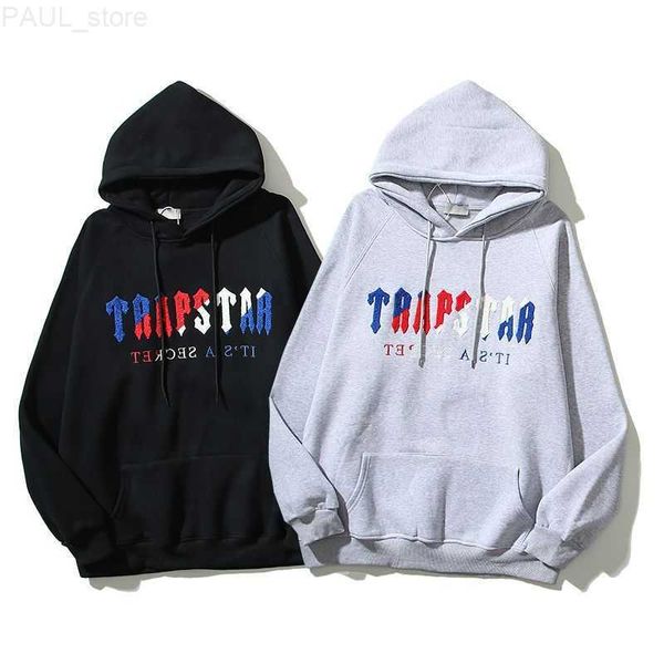 

men's 2022 mens womens hoodies fashion hoodie autumn winter street round neck long sleeve sportwear hooded pullover clothes sweatshirts, Black