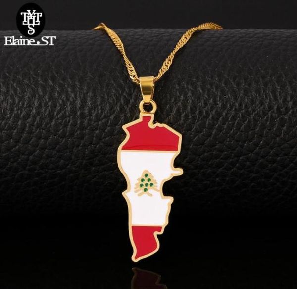 

whole lebanon map flag pendant necklaces gold color country jewelry patriotic national logo7416658, Silver