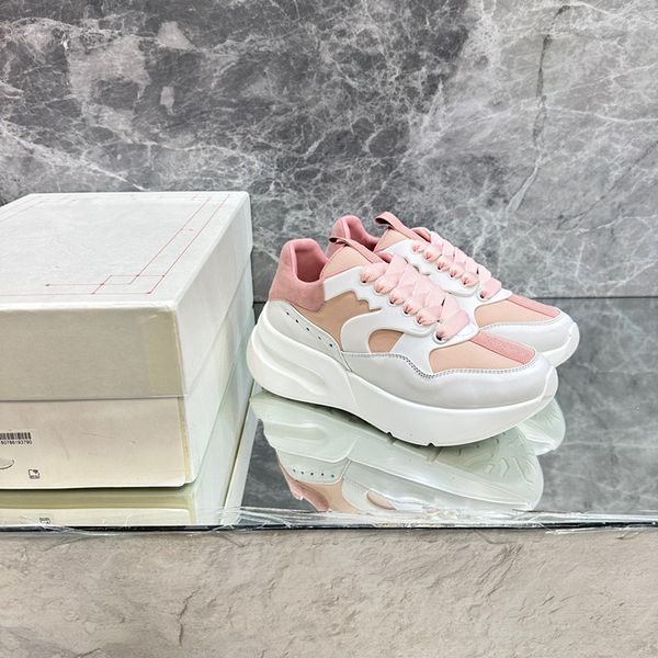 

designer outdoor shoes woman shoes leather lace up men fashion platform oversized sneakers white black mens 0724