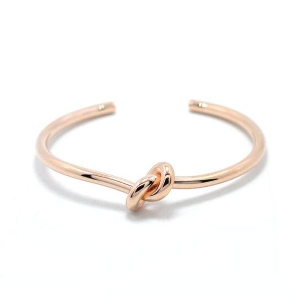 

whole new arrive brand love bracelet women stainless steel roman numerals accessories zircon knot bangle bracelets for wome5683228, Black