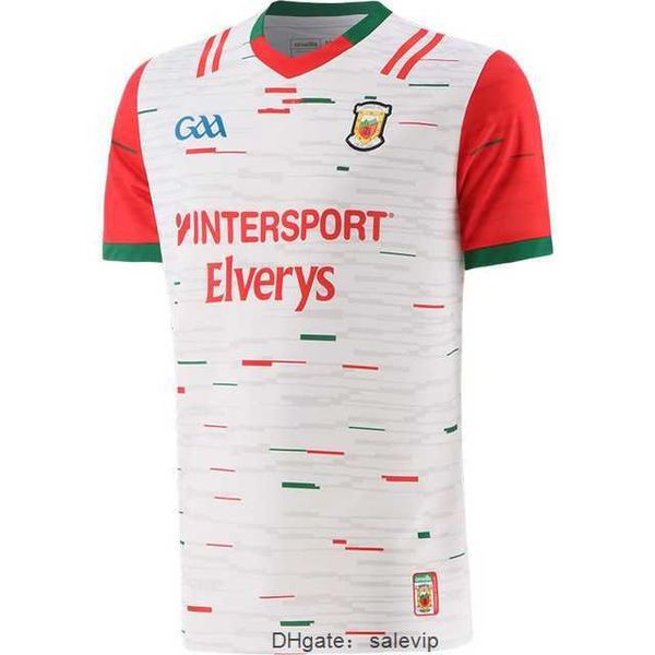 

2023 mayo gaa goalkeeper jersey 2023/24 ireland mayo training rugby jersey size s--5xl, White;black