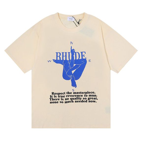 

2023 summer new short-sleeved t-shirt, heavy industry design with high-end fabric letter elements, the fashion index of the style. fabric em, White;black