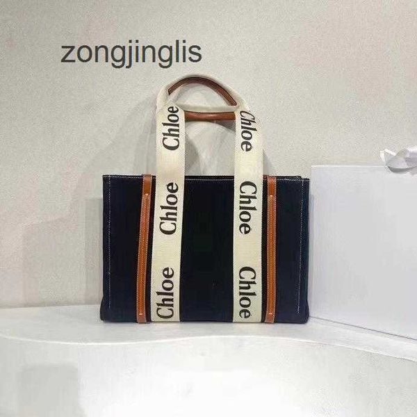 

bags woody canvas handbag tote designer stripe bag letter cloe 2023 fashion tote portable large capacity women ha aedp
