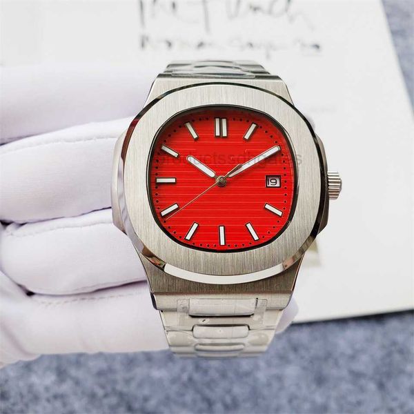 

diamond luminous wrist watches patas 40mm*8.3mm 3k 5711 business men's 316 solid precision iced out bezel gift pate philip 3p, Slivery;brown