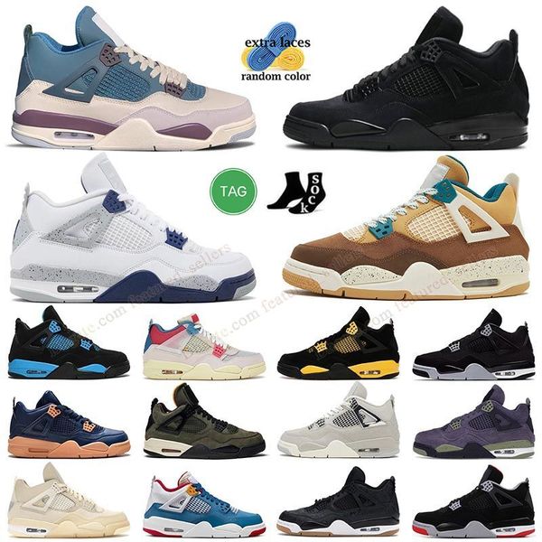 

fashion jumpman 4s basketball shoes 4 yellow thunder cacao wow black cat undefeated pink military black midnight navy sneakers outdoor train