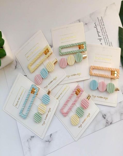 

2020 new fashion women hair clips sweet acrylic girls designer hair clips princess barrettes hair accessories for women bb clip 2p3108722, Slivery;white