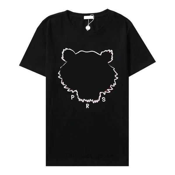 

summer tiger embroidery t shirt designer mens tshirts printed patterns tees hiphop t-shirts womens trend short ken z casual kenzoshirt 5 73, White;black