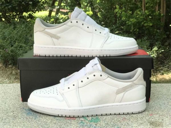 

basketball shoes 1s low neutral grey high sports sneakers real leather color og