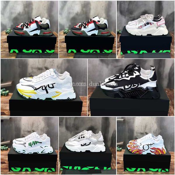 

reflective dg dolcly gabbanaly designers casual shoes daymaster ns1 panel space women men calfskin suede dna modern leather fashion sneakers, Black