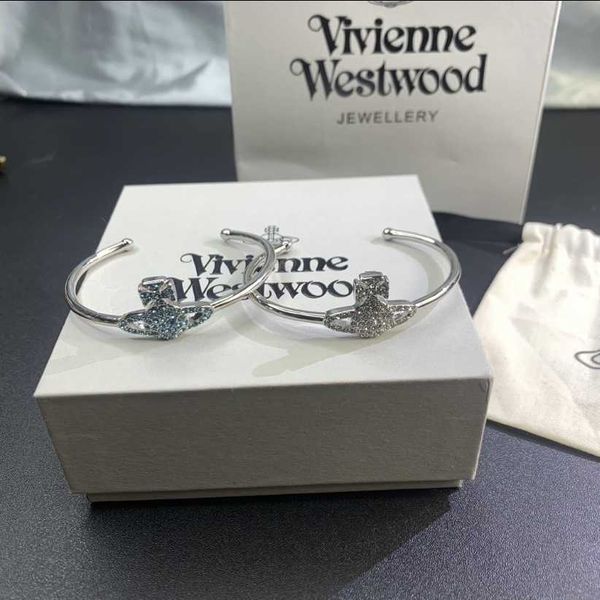 

empress dowager xi shines full of female vivian temperament set with diamonds classic open bracelet, Golden;silver