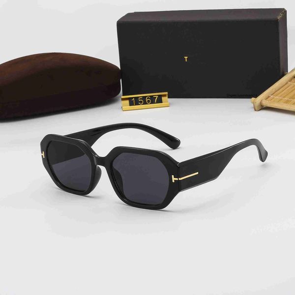 

1567 hexagonal sunglasses sheet large frame men's and women's fashion trend sunglasses fashion glasses tom-fords new, White;black