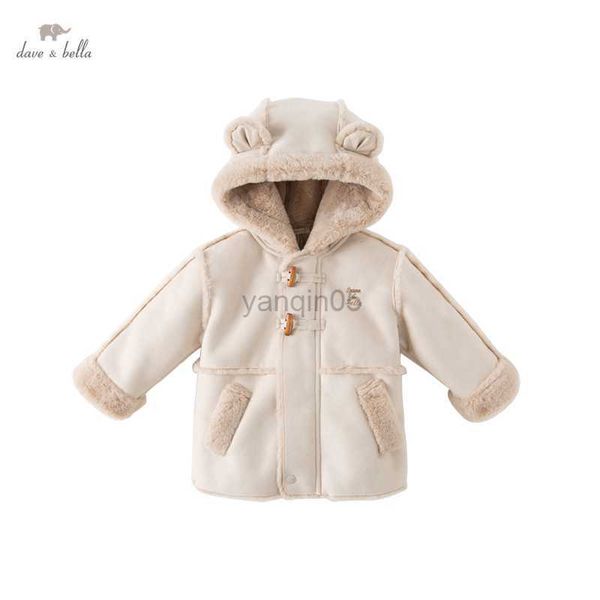 

down coat dave bella winter baby girls apricot coat kids waistcoat long sleeve hooded 2 to 7 years children warm jacket db4222868 hkd230725, Blue;gray