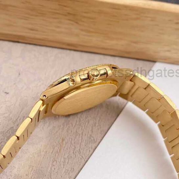 

diamond luminous wrist watches patas 40mm*8.3mm 3k 5711 sport elegant original women's 3900/5 iced out bezel gift, Slivery;brown