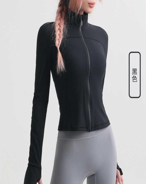 

women039s zipper jacket yoga outfits gym sports coat running fitness clothes casual shirts2151237, White;red