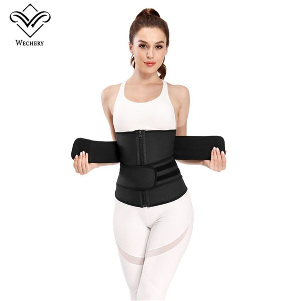 

custom xs-6x corset tummy control shapers women fajas formadores strap shape wear waist trainer with hook and double belt latex, Black;white