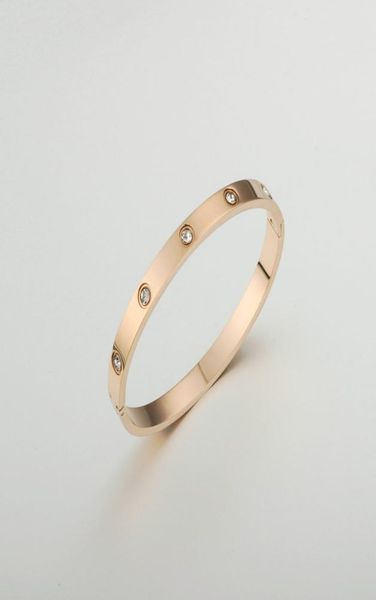 

fashion jewelry lover couple bracelet stainless steel gold color cross screw bracelets bangles for men women jewelry8899929, Golden;silver