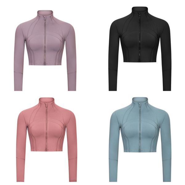 

women's yoga jacket running fitness zipper coat sportswear long sleeve fast drying sports top
